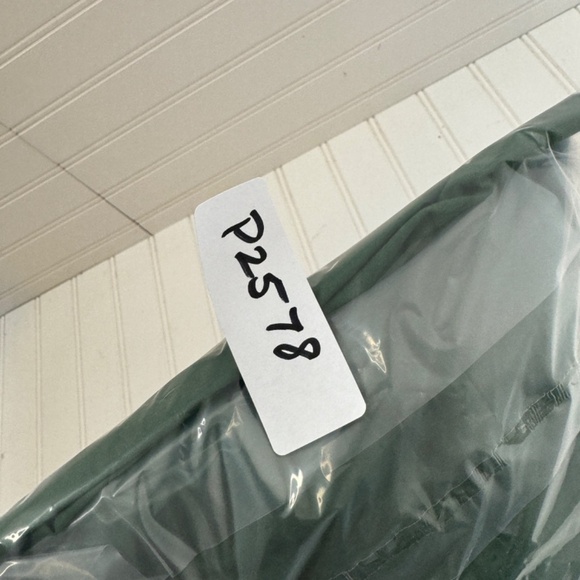 NEW J Crew Mercantile One Shoulder Long Sleeve Green Dress US Size 10 - Picture 8 of 8